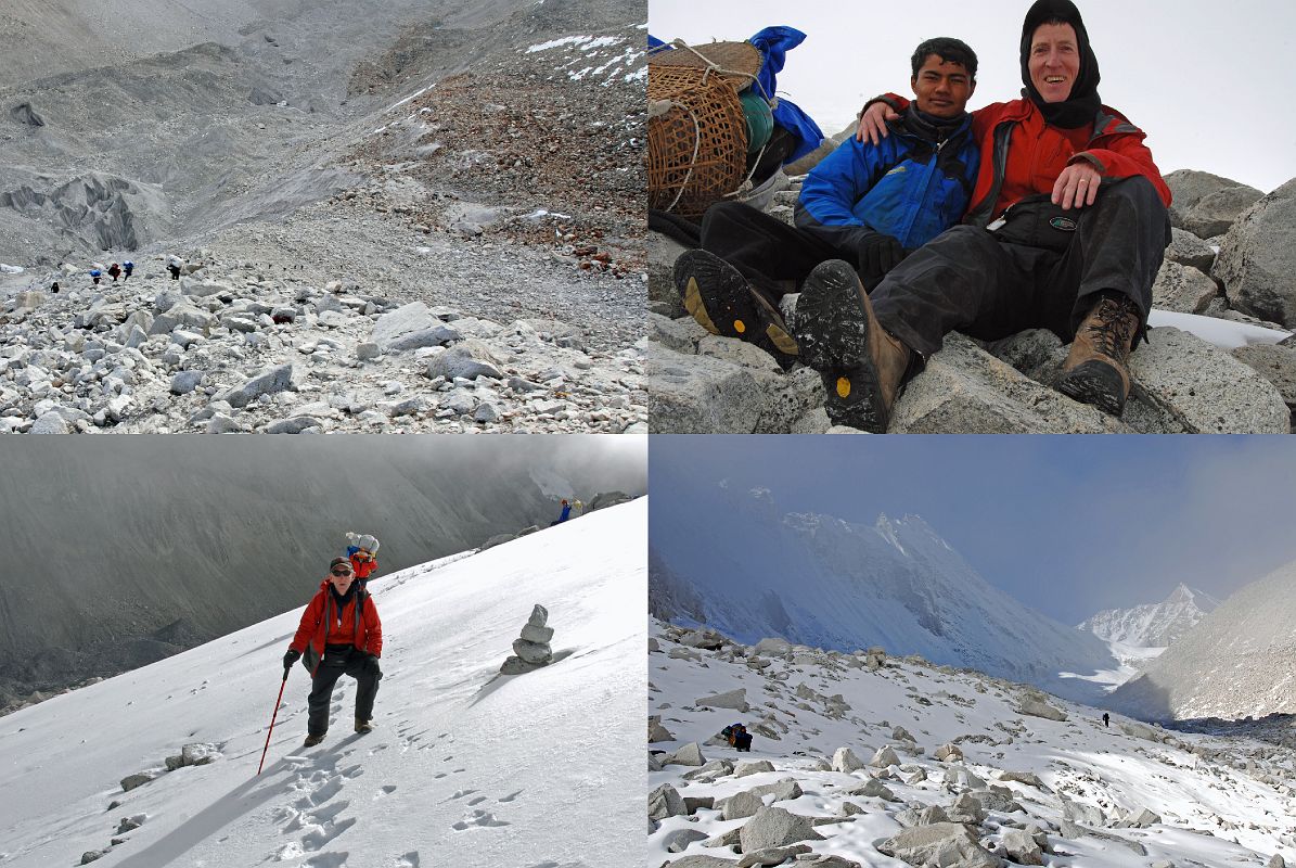 9 1 Jerome Ryan Treks From Makalu Sandy Camp Towards East Col Camp